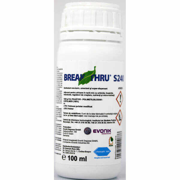 Break Thru S240 100 ml adjuvant pesticide Evonik