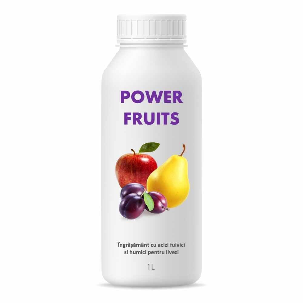 Ingrasamant cu humat de potasiu pentru livezi Power Fruits 1 litru SemPlus