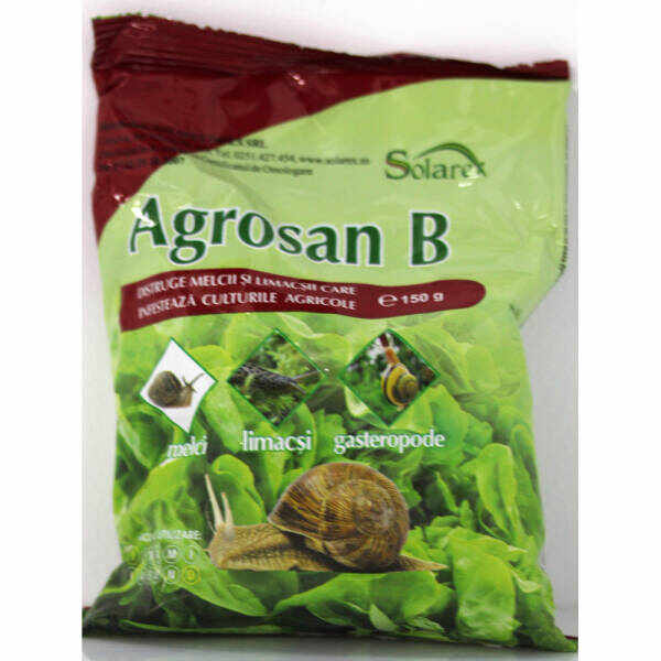 Agrosan B 150 gr moluscocid (melci, limacsi, gastropode)