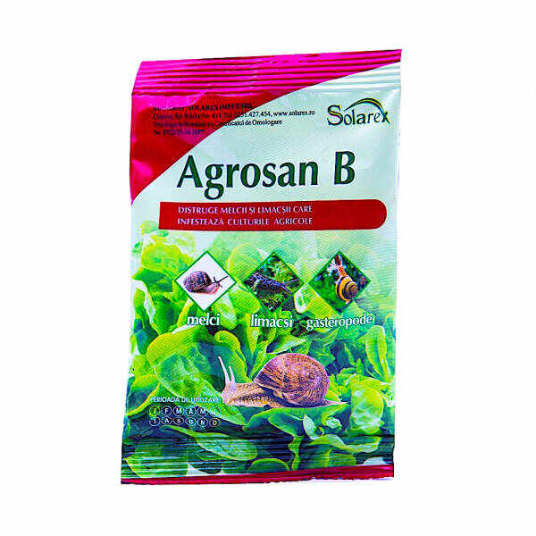 Agrosan B 40 gr moluscocid (melci, limacsi, gastropode)