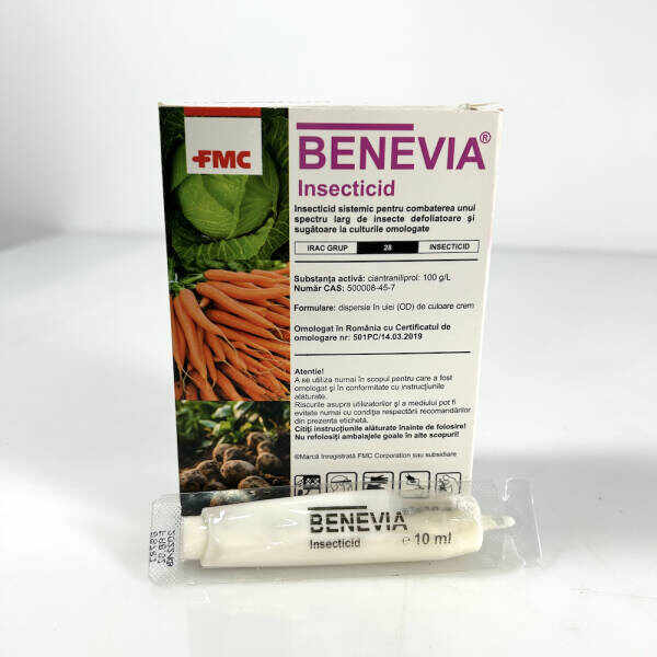 Benevia 10 ml, insecticid sistemic FMC (cartof, ceapa, usturoi, morcov, varza, conopida, broccoli, capsuni)