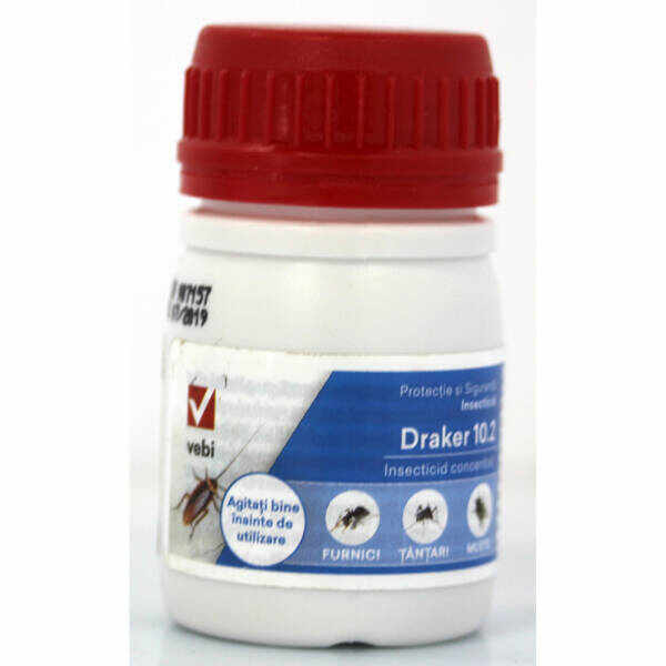 Draker 10.2 50 ml insecticid concentrat muste furnici paianjeni