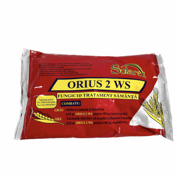 Orius 2WS 75 gr, fungicid, tratament samanta, Adama, sistemic, grau, orz, fuzarioza
