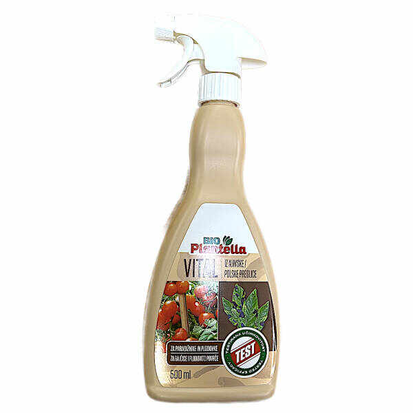 Spray Bio Plantella Vital tomate 500 ml cu pulverizator