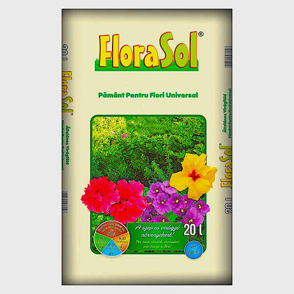 Turba Florasol 10 L, substrat flori/universal
