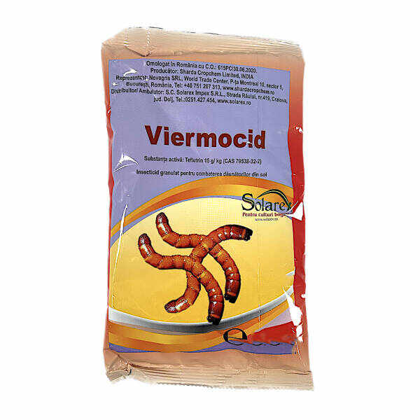 Viermocid 250 gr, Sharda, produs impotriva viermilor sarma si a viermilor vestici ai radacinilor in cultura de porumb