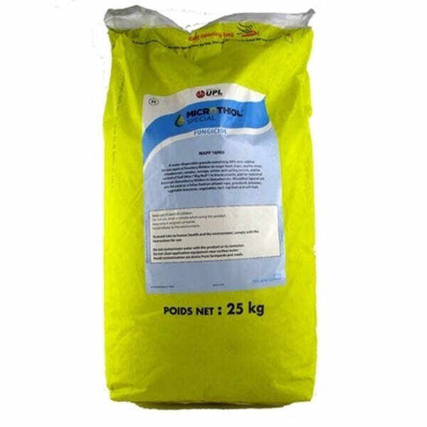 Microthiol Special 25 kg fungicid de contact pe baza de Sulf, UPL, fainare (castraveti, mar, cereale paioase, piersic, coacaz, silvicultura, vita de vie)