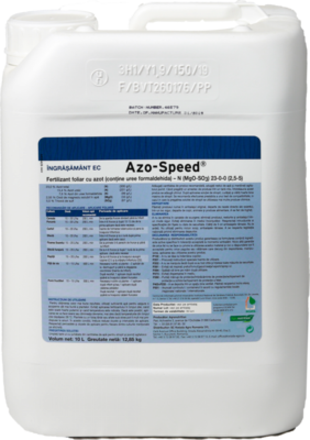Fertilizant foliar AZO-SPEED 10 l
