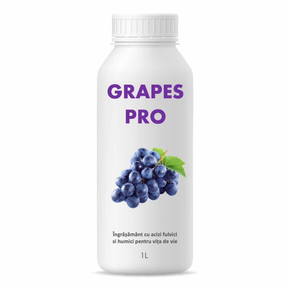 Ingrasamant lichid cu humat de potasiu pentru vita de vie Grapes Pro 1 litru SemPlus