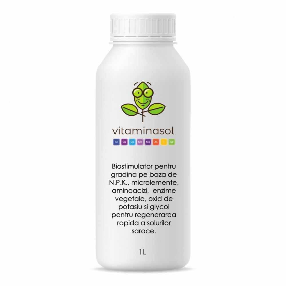 Biostimulator cu rol de regenerare si vitaminizare a solurilor sarace Vitaminasol 1 litru