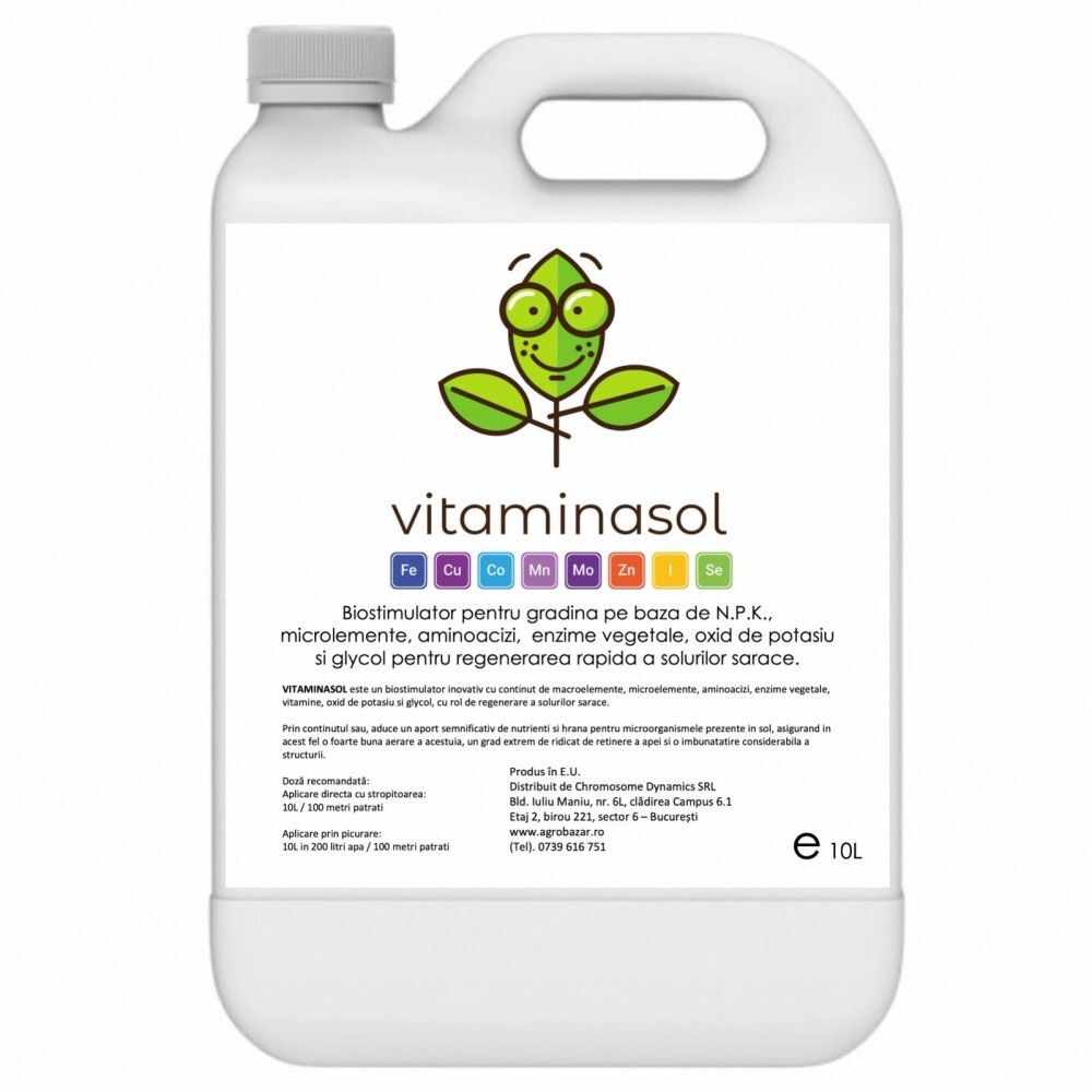 Biostimulator cu rol de regenerare si vitaminizare a solurilor sarace Vitaminasol 10 l