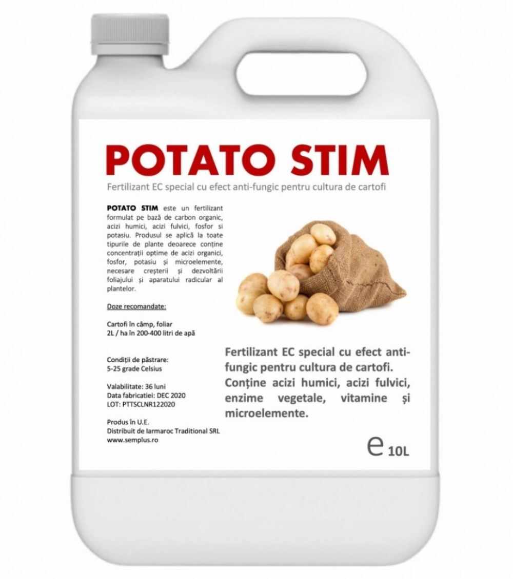 Fertilizant EC special cu efect antifungic pentru cultura de cartofi Potato Stim 10 litri
