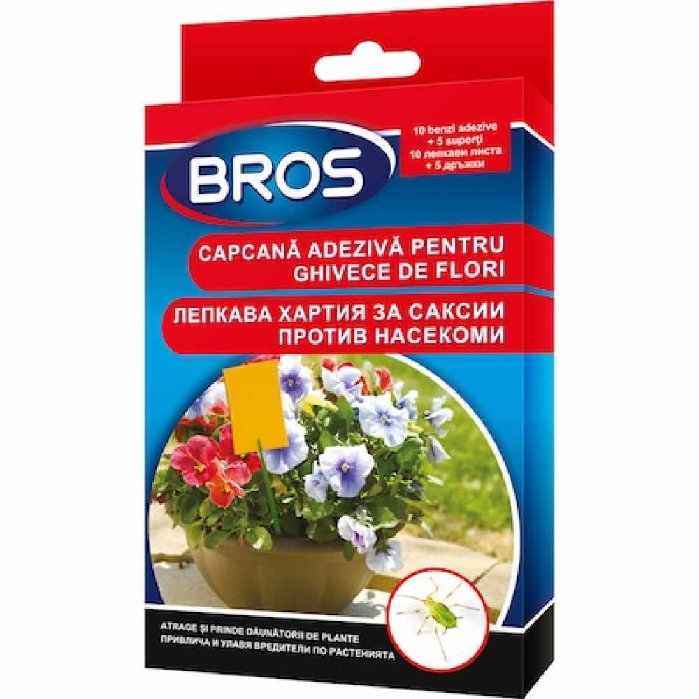 Hartie adeziva pentru ghivece cu flori BROS 10 buc