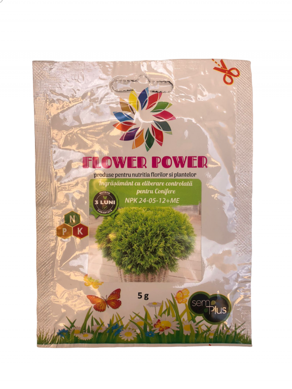 Ingrasamant Flower Power pt plante verzi cu eliberare lenta efect 90 zile 5 grame