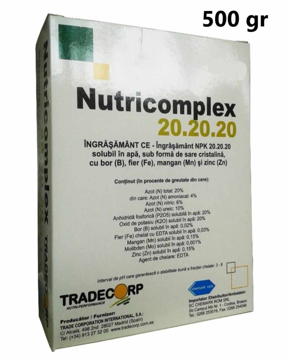 Ingrasamant Nutricomplex 20-20-20 500 gr