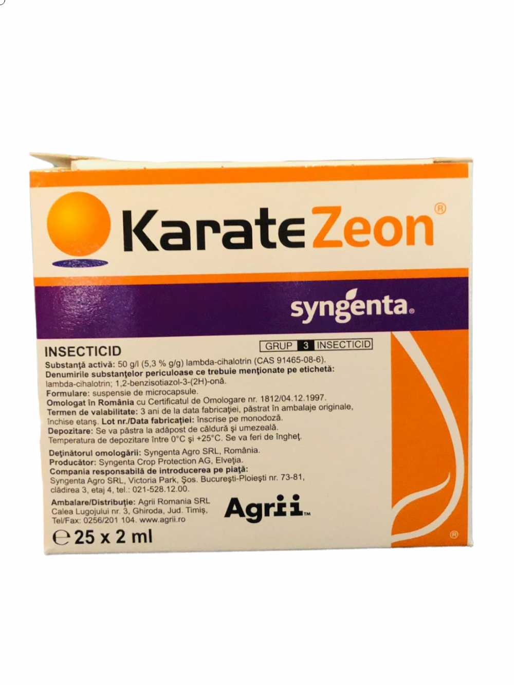 Insecticid Karate Zeon 50 CS 25 x 2 ml