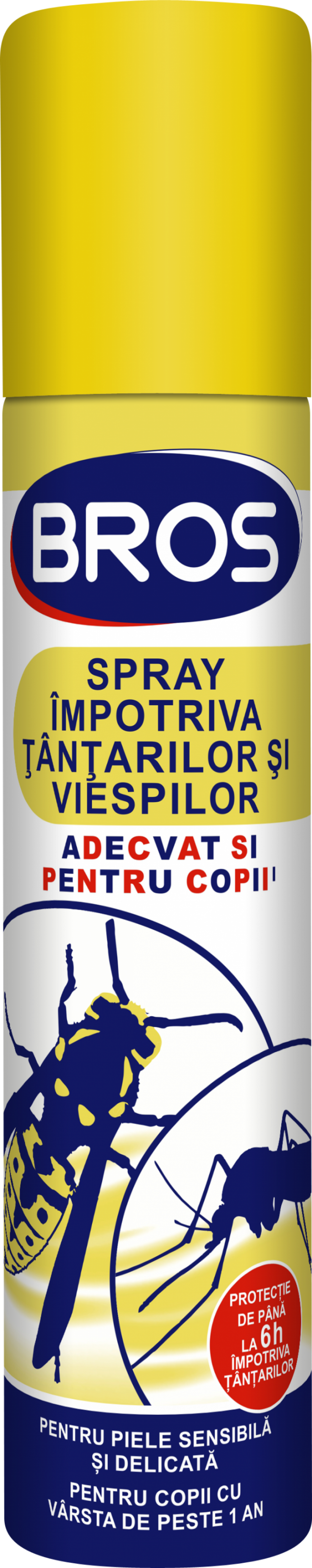 Spray impotriva tantarilor si viespilor cu aerosol pentru copii BROS 90 ml