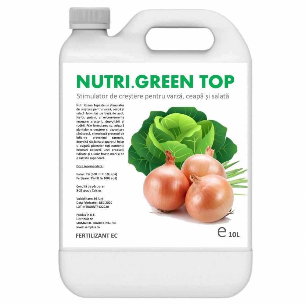 Stimulator de crestere pentru varza salata si ceapa Nutri Green Top 10 litri