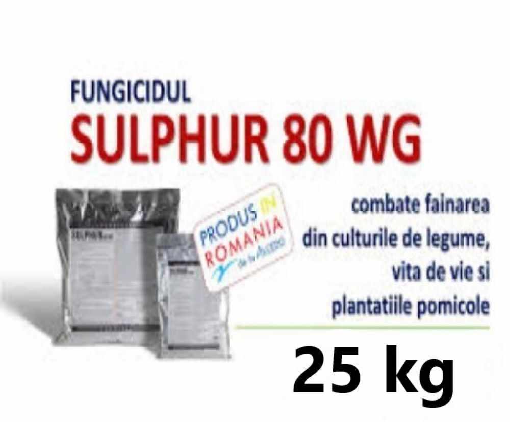 Fungicid Sulphur 80 WG 25 kg