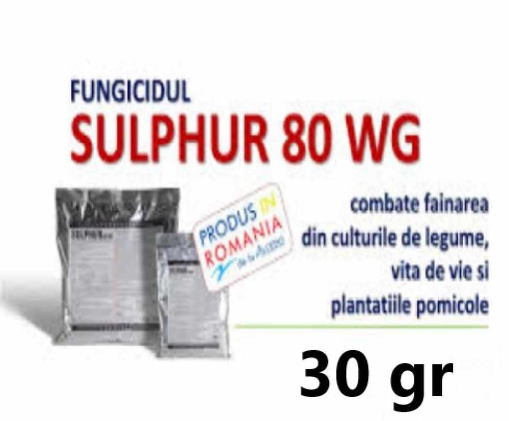 Fungicid Sulphur 80 WG 30 gr