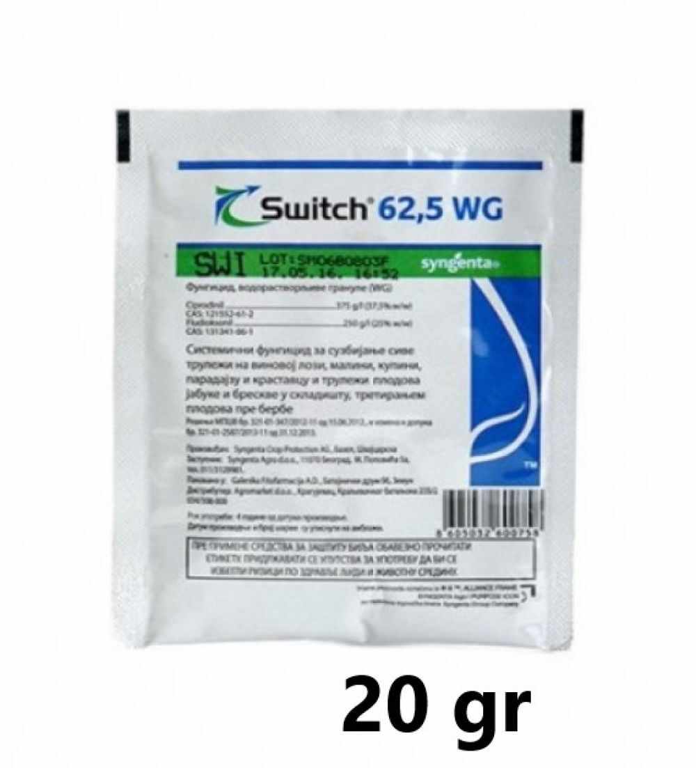 Fungicid Switch 625 WG 20 grame