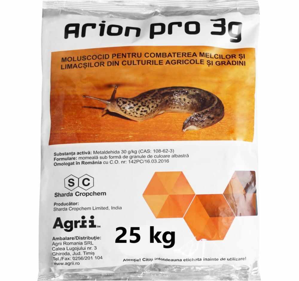Moluscocid Arion Pro 3G 25 kg