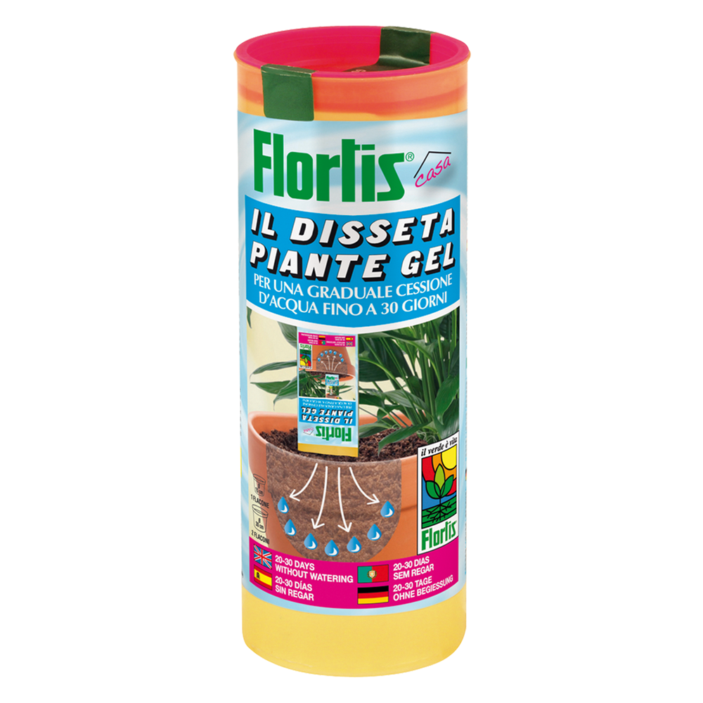 Gel Flortis pentru mentinerea pamantului umed in ghiveciul plantelor 300 ml