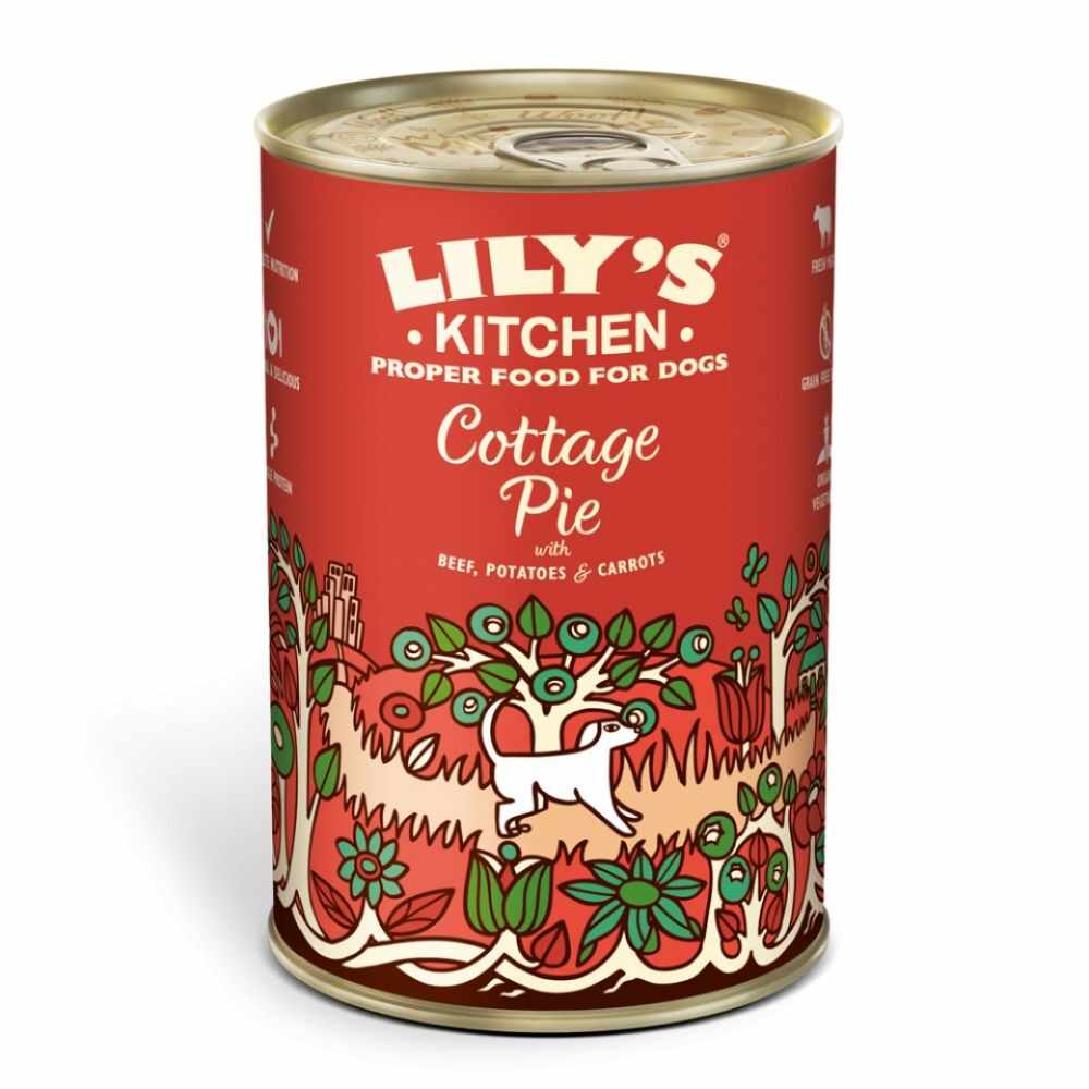 Hrana umeda pentru caini Lily's Kitchen Cottage Pie 6x400g