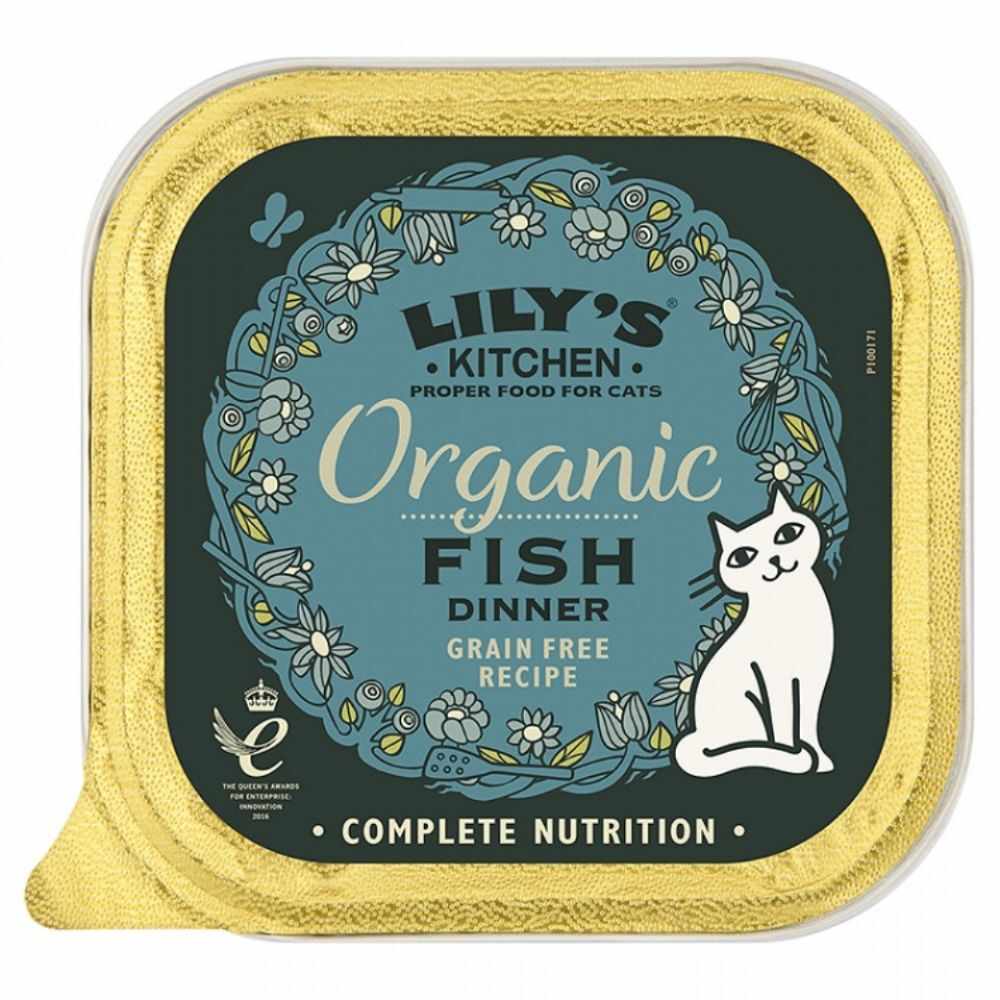 Hrana umeda pentru pisici Lily's Kitchen Organic Fish Dinner 6x 85g