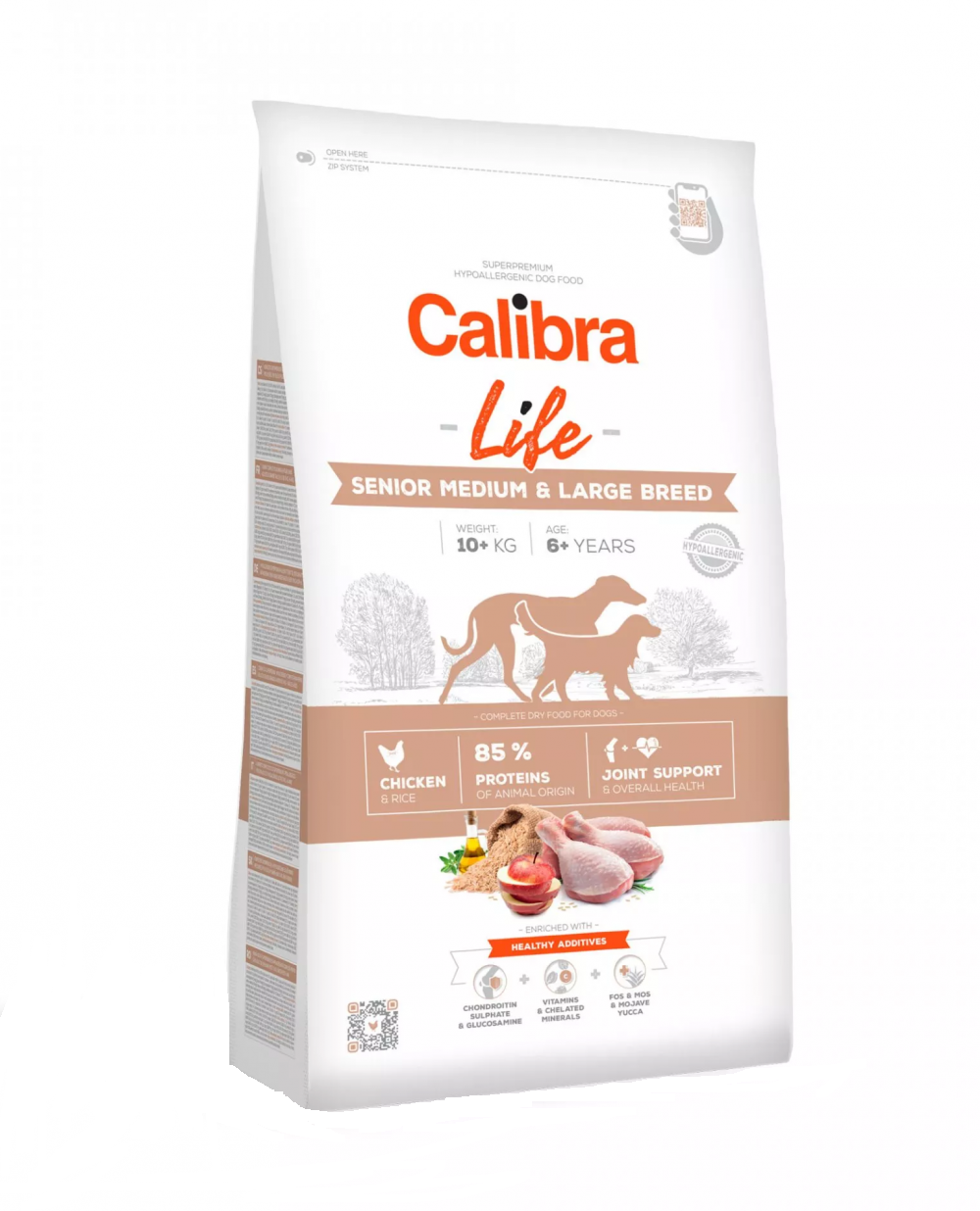 Hrana uscata pentru caini Calibra Dog Life Senior Medium and Large Breed cu pui 12 kg