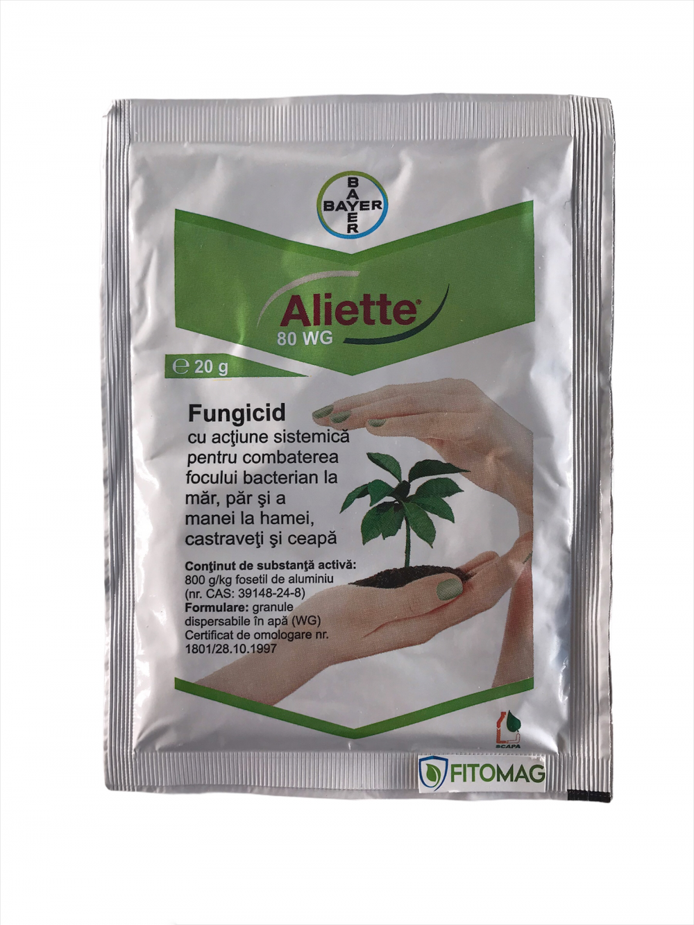 Fungicid Aliette WG 80 plic 20 grame