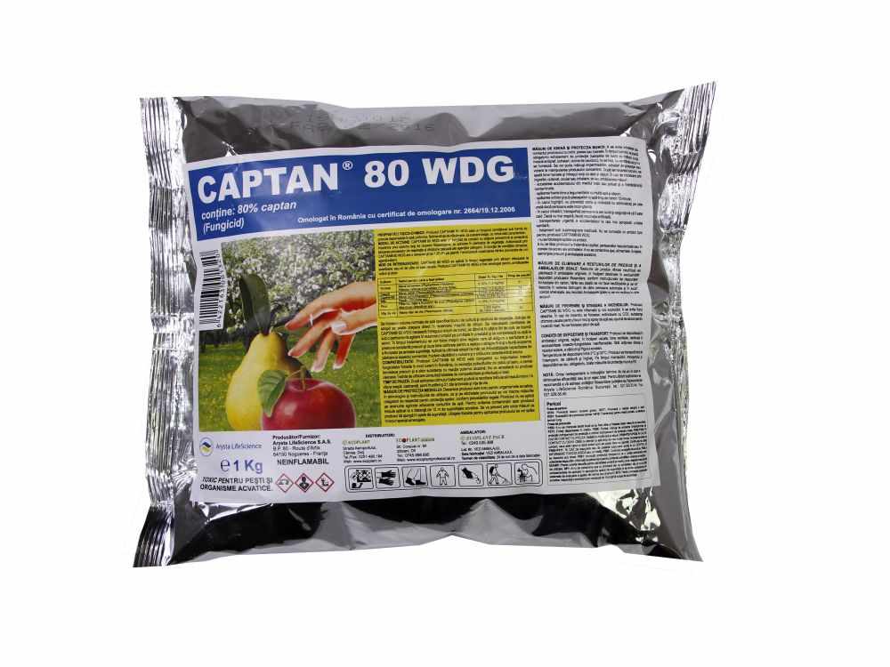 Fungicid Captan 80 WDG 5 kg