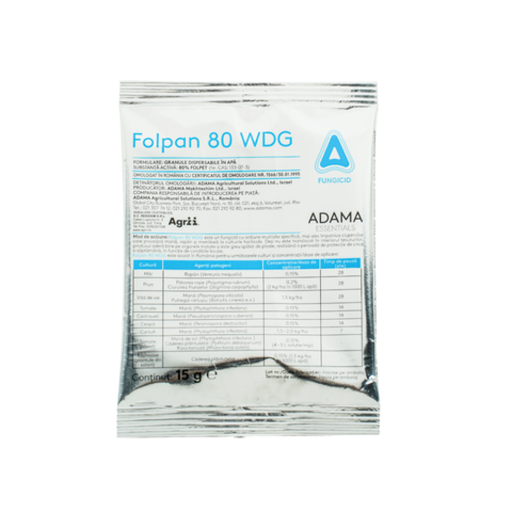 Fungicid Folpan 80 WDG 15 grame