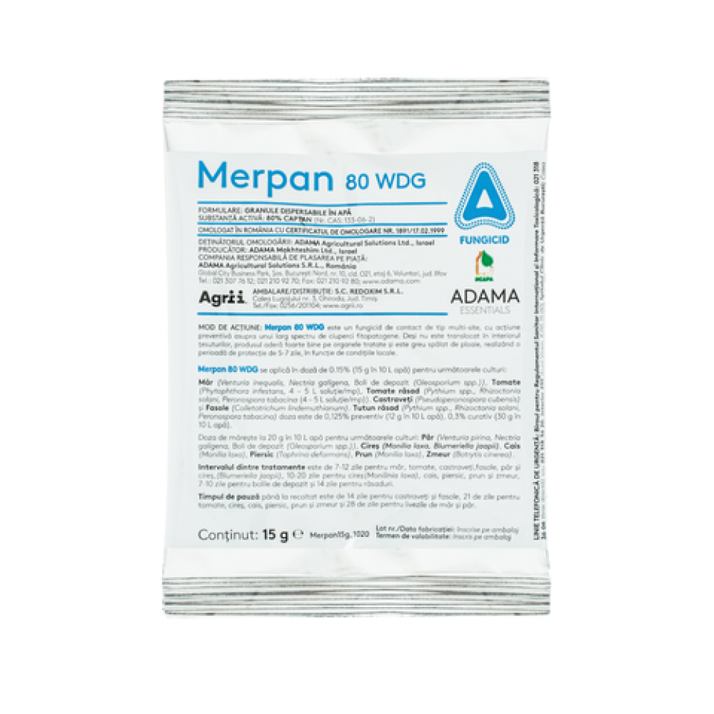 Fungicid Merpan 80 WDG 15 grame