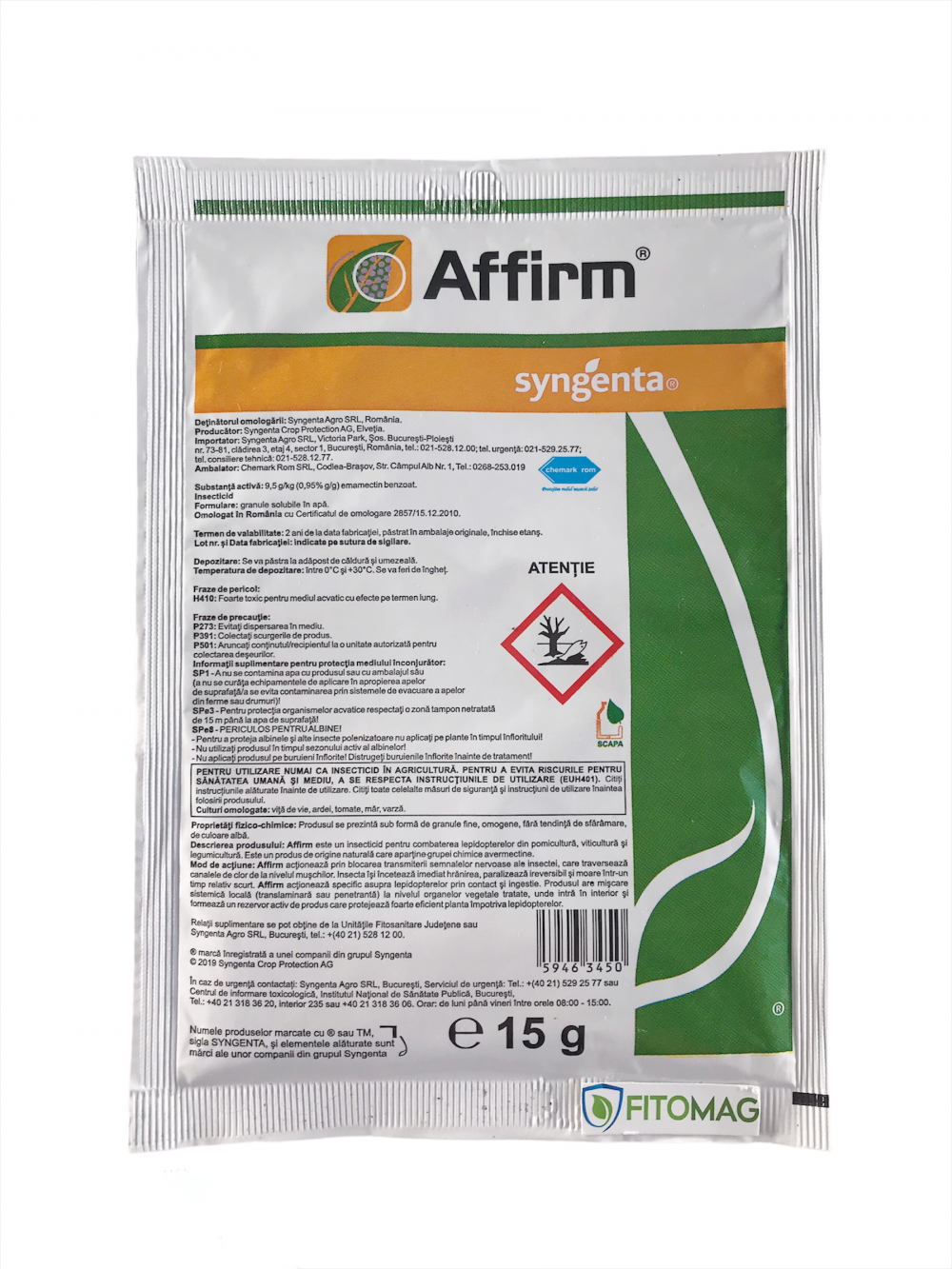 Insecticid Affirm 15 grame
