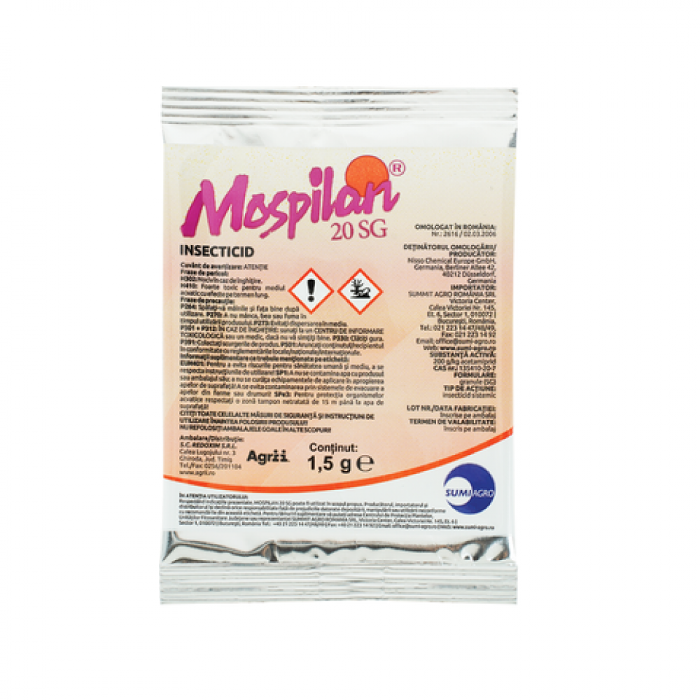 Insecticid Mospilan 20 SG 1.5 grame
