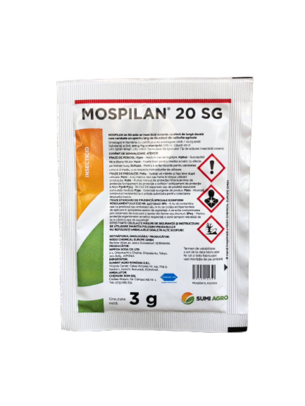 Insecticid Mospilan 20 SG 3 grame