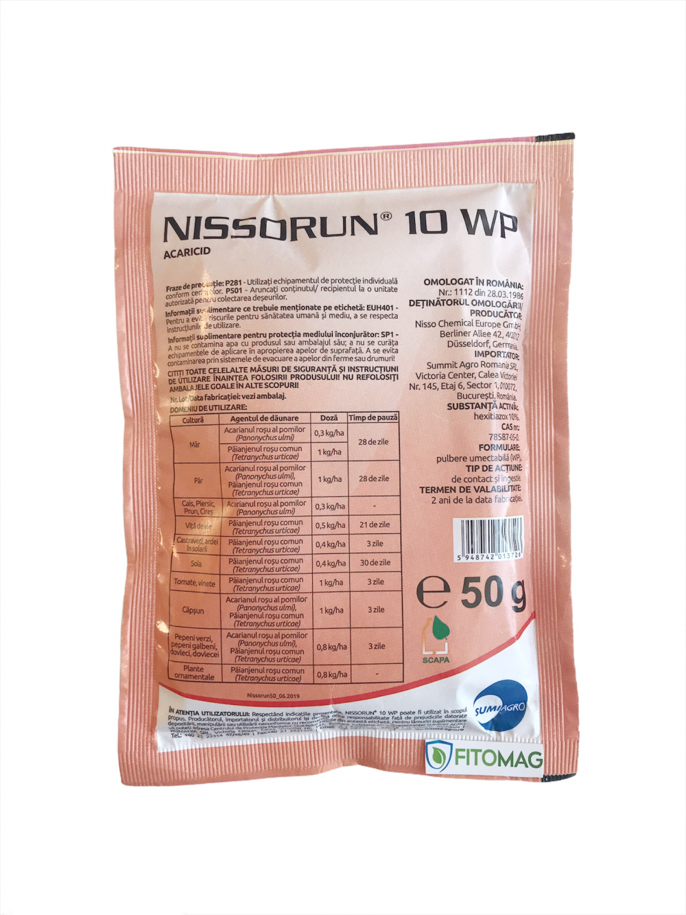 Insecticid Nissorun 10 WP 50 grame