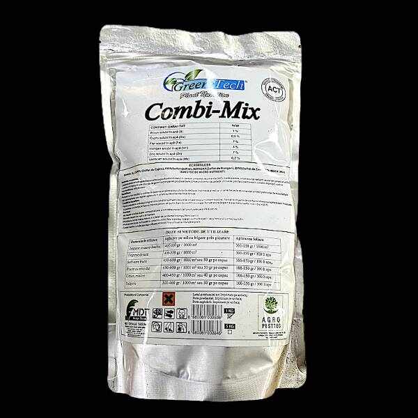 Combi Mix 1 kg, ingrasamant cu microelemente, Green Tech, contine Fier, Bor, Mangan, Zinc, Molibden, Cupru