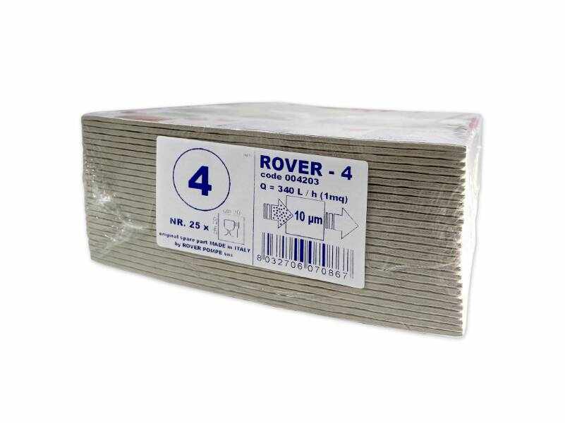 Pachet 25 placi filtrante Rover 4, filtrare vin grosiera (vin tulbure)