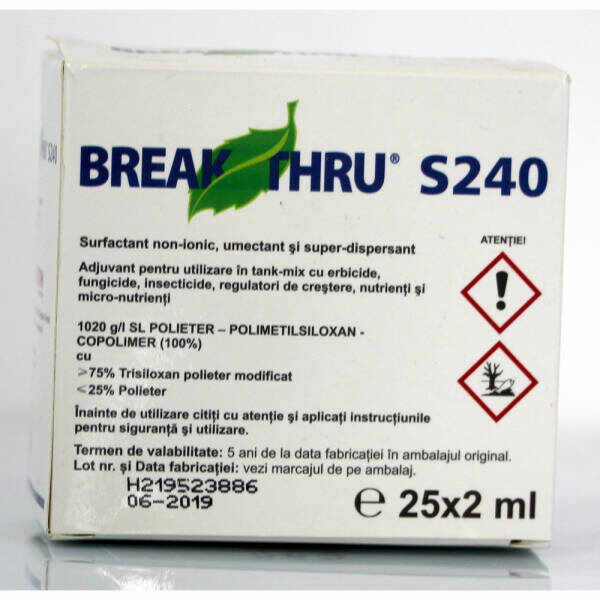 Break Thru S240 2 ml adjuvant pesticide Evonik