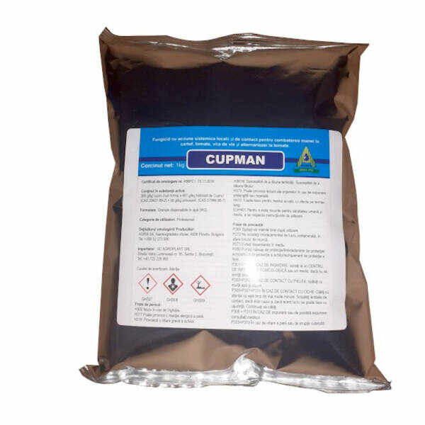 Cupman 10 kg fungicid sistemic si de contact (cartof, tomate, vita de vie)
