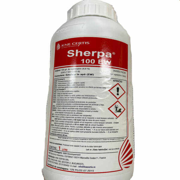 Sherpa 100EW 1L insecticid cu spectru larg (mar, prun, legume, hamei)